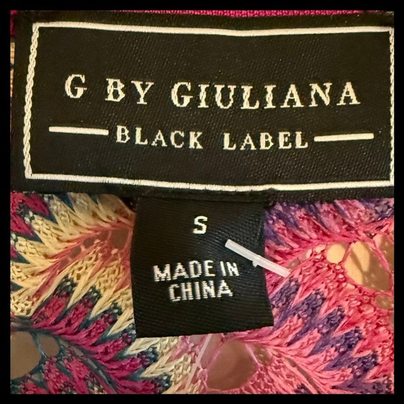 NWT G by Giuliana Black Label Striped Knit Cardigan Open Front Duster Size S - Picture 3 of 4